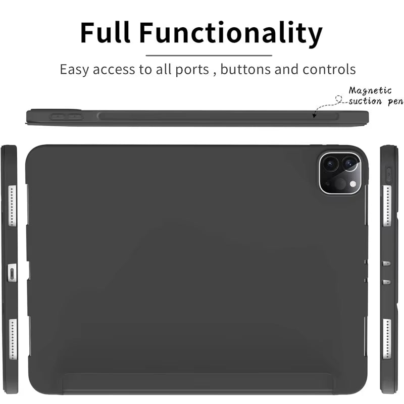 For  Mi Pad 8 7 6 Pro 5 11.2 Case Redmi Pad SE 11 10.6 8.7 2 Pro 12.1 Auto Wake up & Sleep Silicone Cover Support Charging